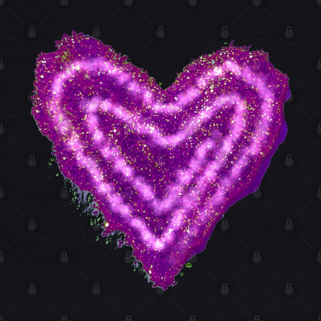 Purple Swirl Heart by wildjellybeans